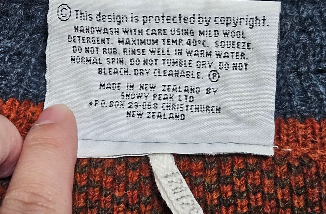 스노위피크 뉴질랜드 빈티지 반집업 니트/snowypeak 상품이미지8