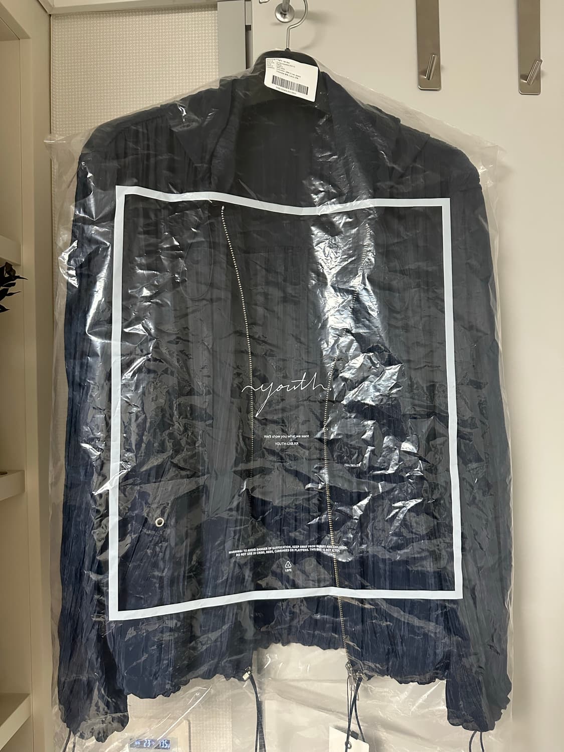 [새상품] 유스(youth) 셔링 플라이트 자켓 네이비 L 판매 상품이미지8