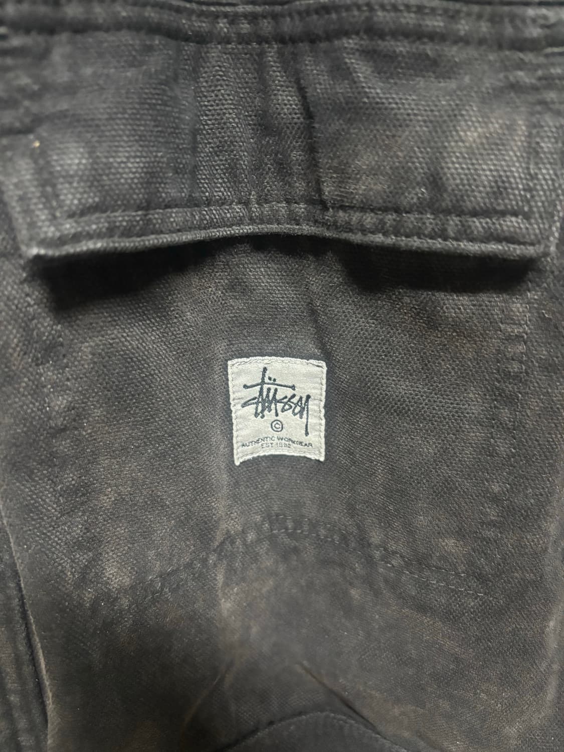Stussy 워시드 캔버스 샵 자켓 XL 상품이미지4