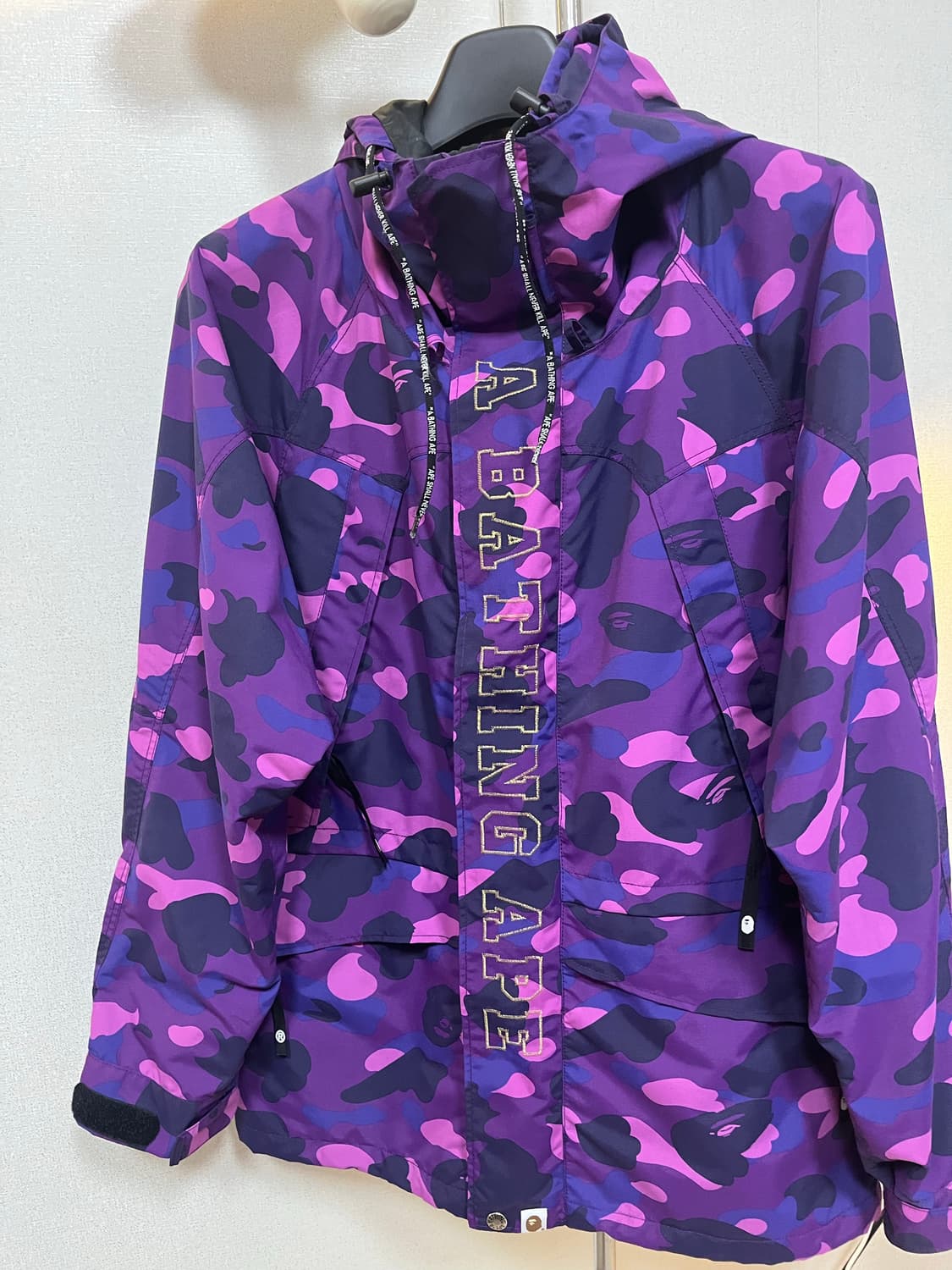 베이프 스노우보드 카모 자켓 퍼플 상품이미지4