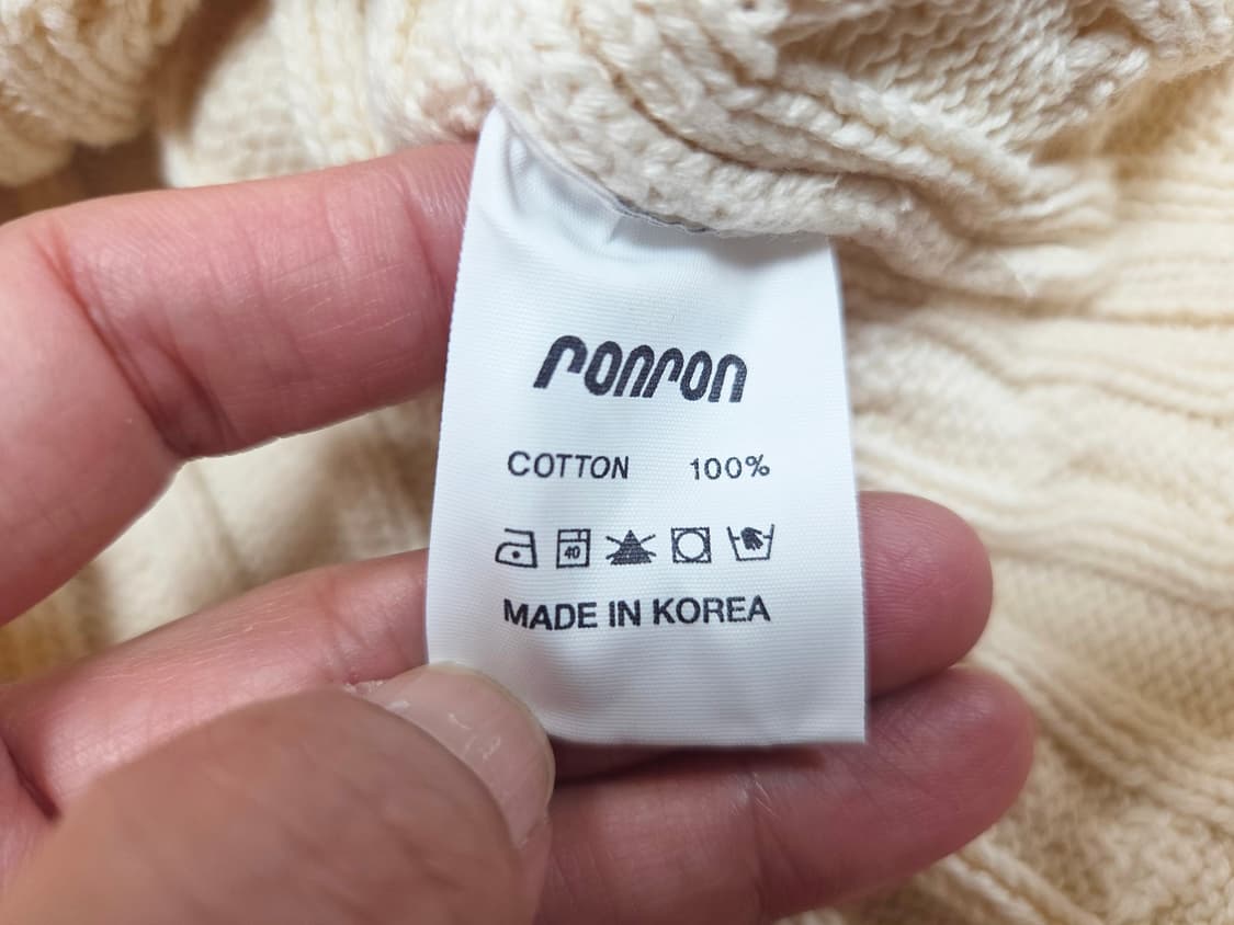 론론(RONRON) 카라 케이블가디건 55 상품이미지7