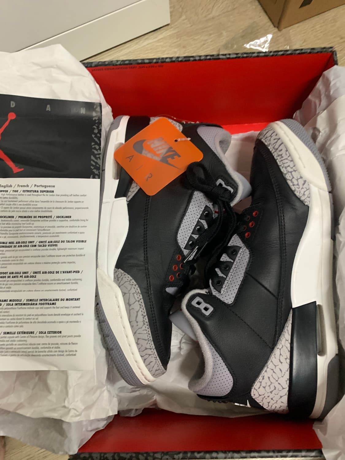 에어조던 3 블랙시멘트 (260) 상품이미지1