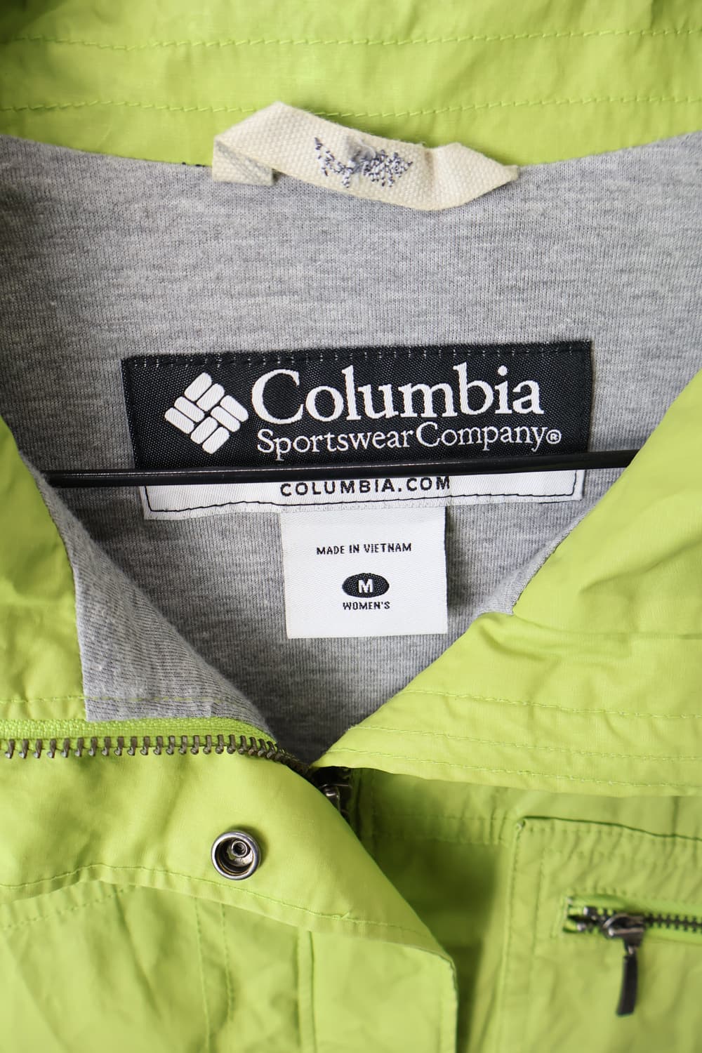 Columbia Lime Green Zip Up Windbreaker 상품이미지7