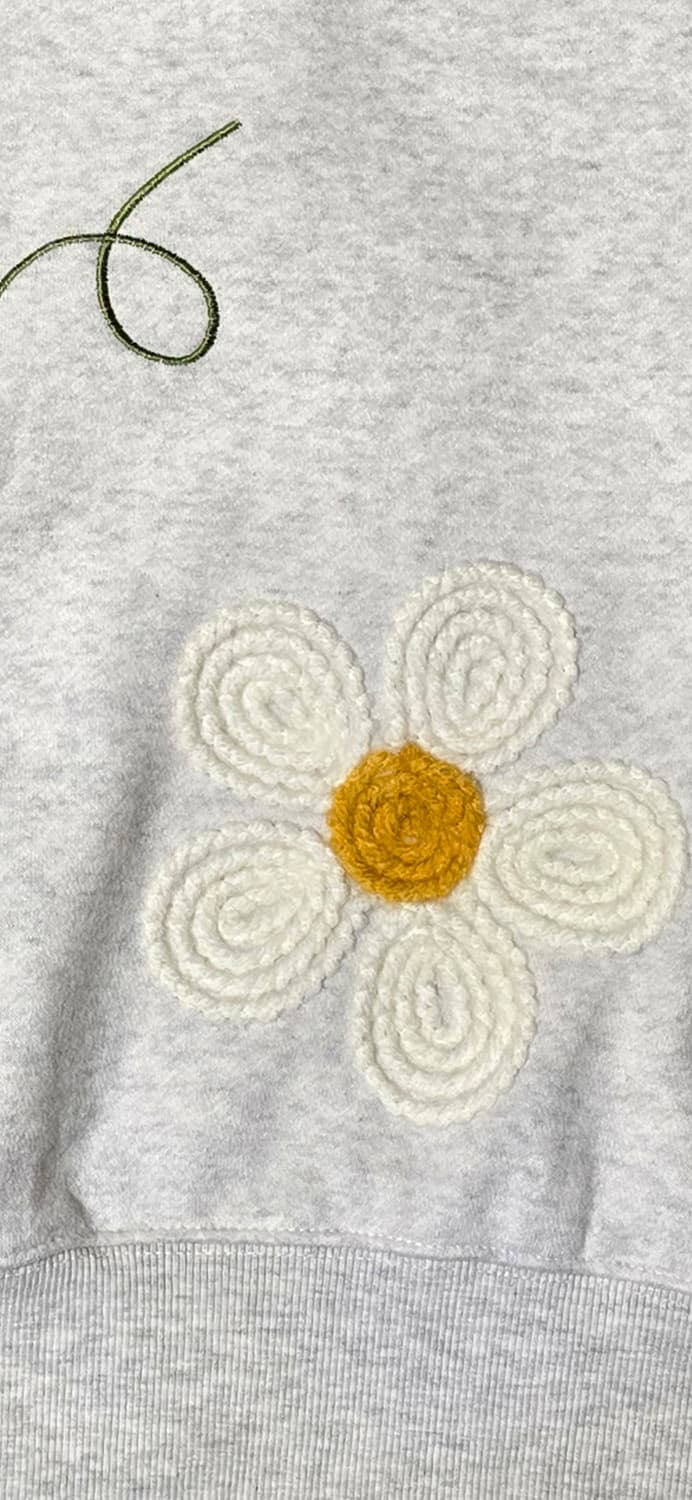 꽃무늬 맨투맨 티셔츠 XL 상품이미지4