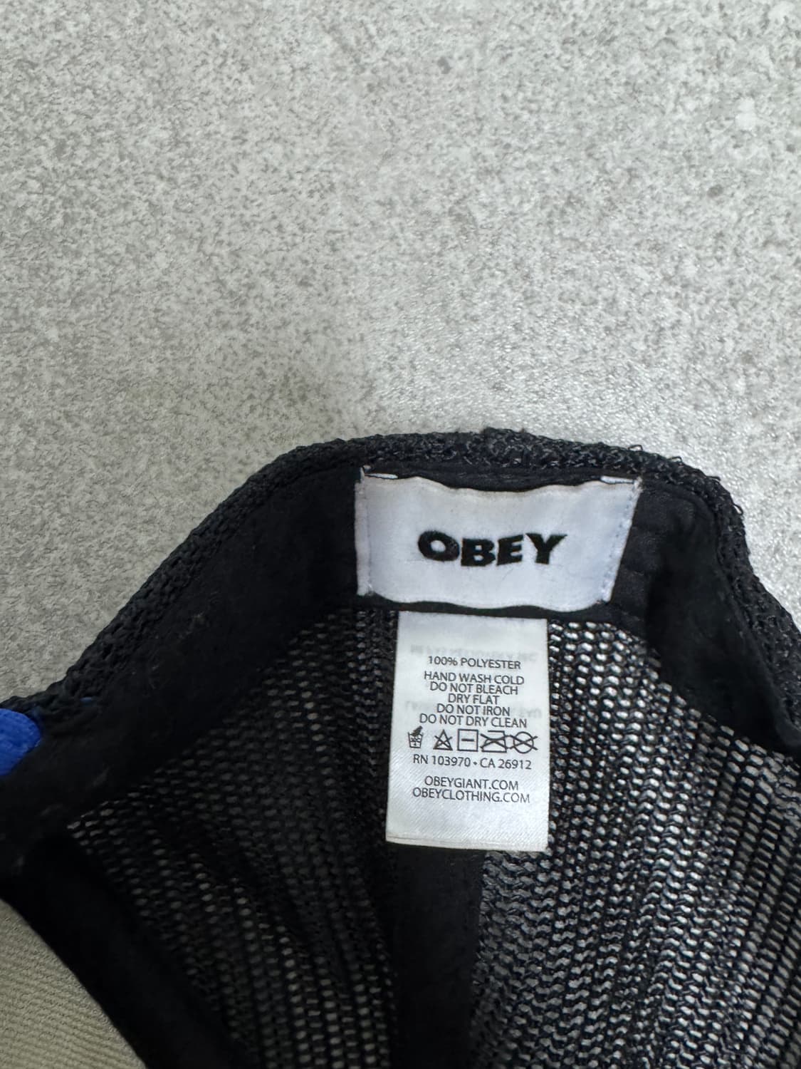 OBEY 볼캡 블랙/블루 상품이미지3