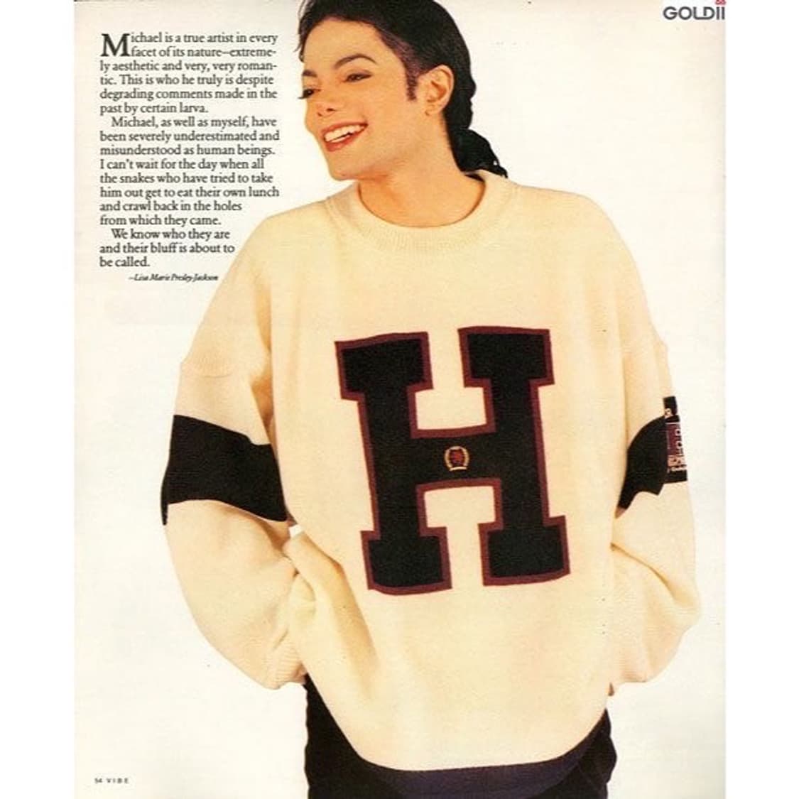 타미힐피거 마이클 잭슨 개인소장 한정판 니트 상품이미지2