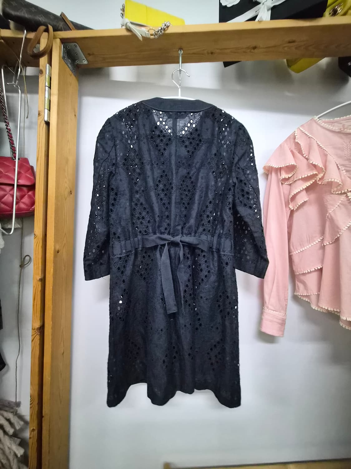 기비 펀칭자수 린넨 자켓 상품이미지3