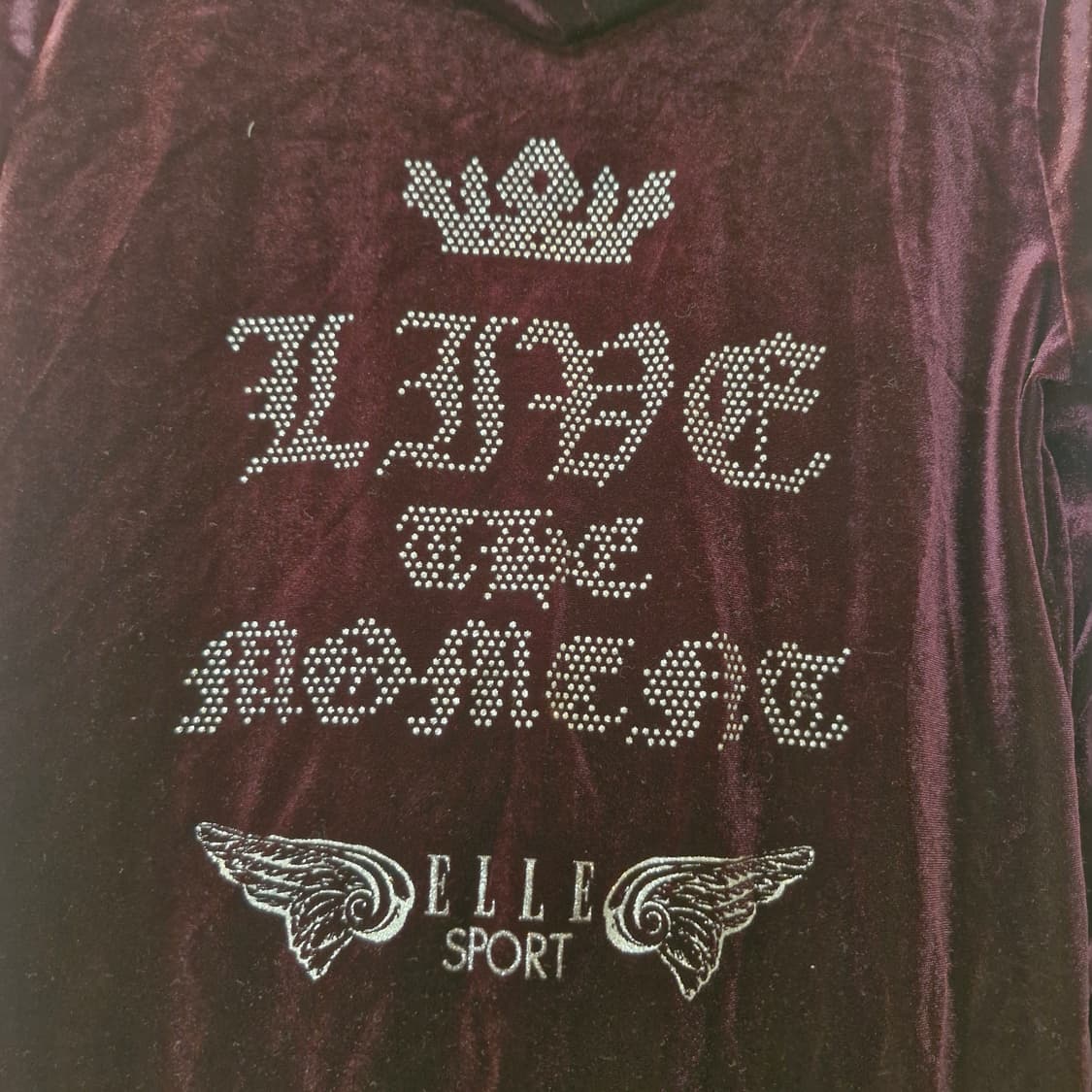 엘르 벨벳 후드 집업 새상품급 xs~s 추천 상품이미지6