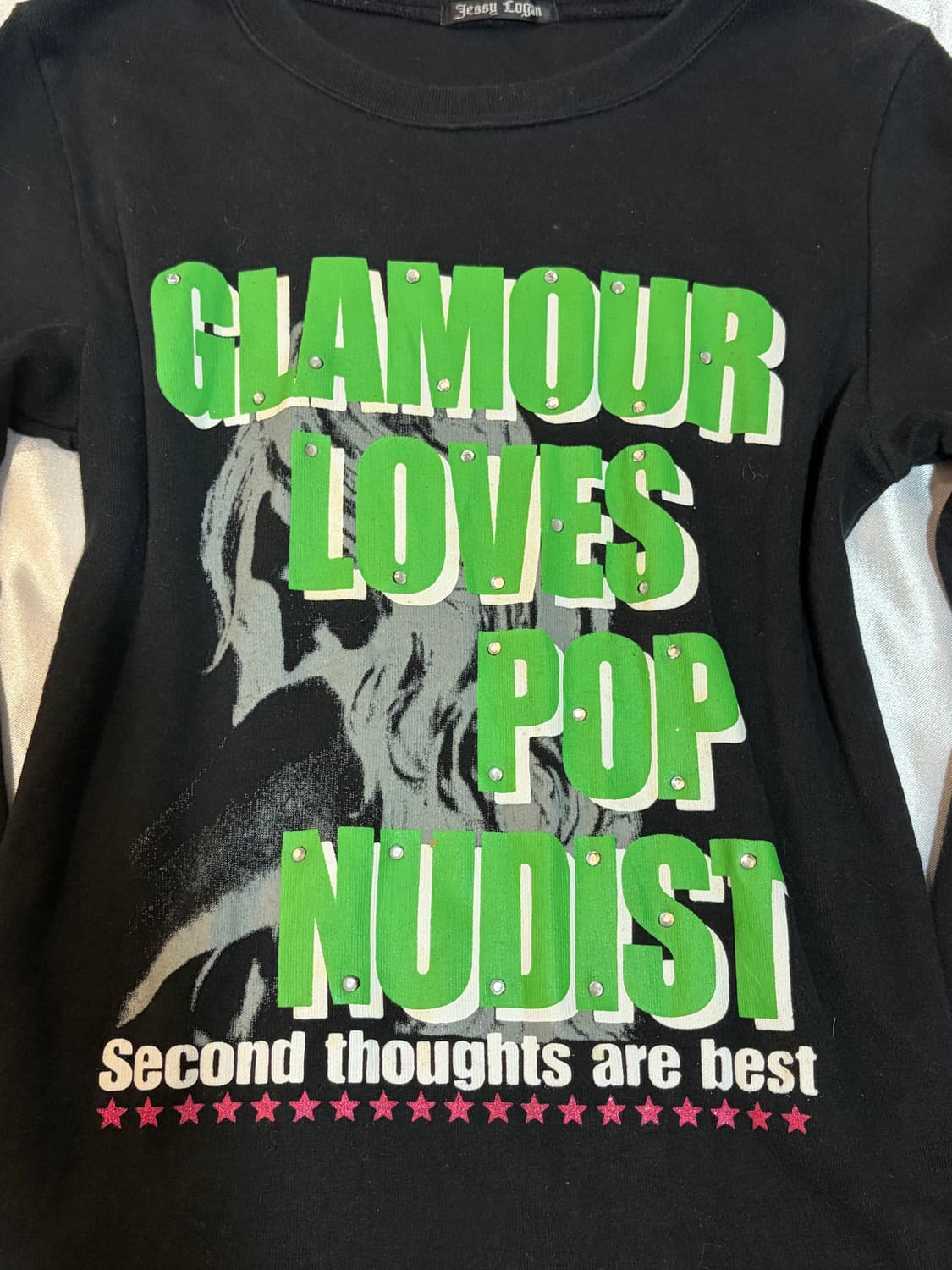 Y2K Cubic Glamour pop long sloove 상품이미지5