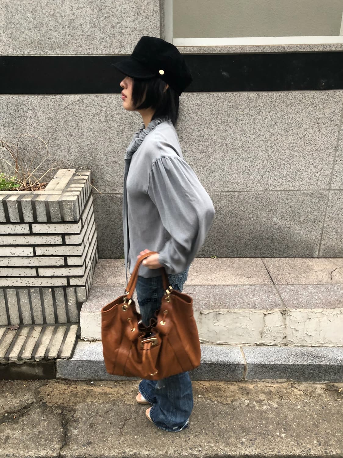 ecolier ribbon blouse 상품이미지2