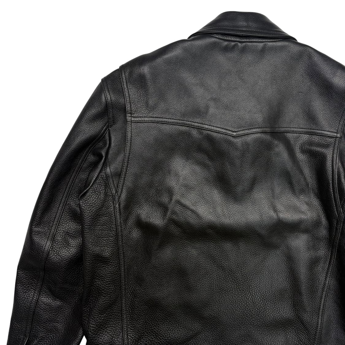 도프제이슨 카우 하이드 블랙 레더 자켓 L 상품이미지5