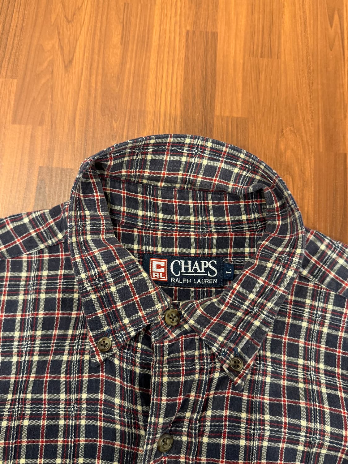 00s Chaps RL 챕스 랄프로렌 패치워크 체크 셔츠 상품이미지8