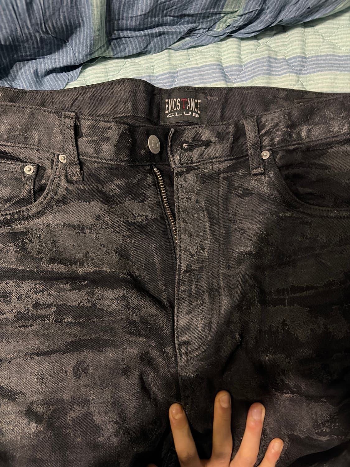 에모스탠스클럽 펜타그램 코티드 배기 플레어 상품이미지3