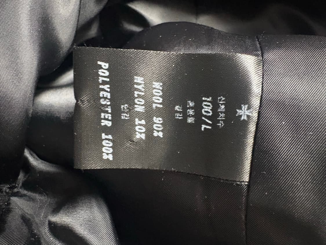 토니웩 블랙 롱 코트 L(100) 상품이미지4