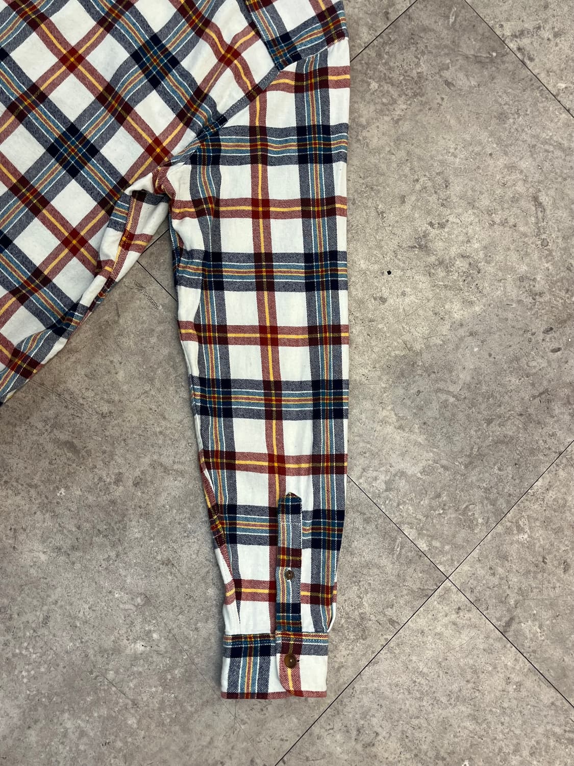 갭 체크 셔츠 아이보리 L #csz3339 상품이미지10