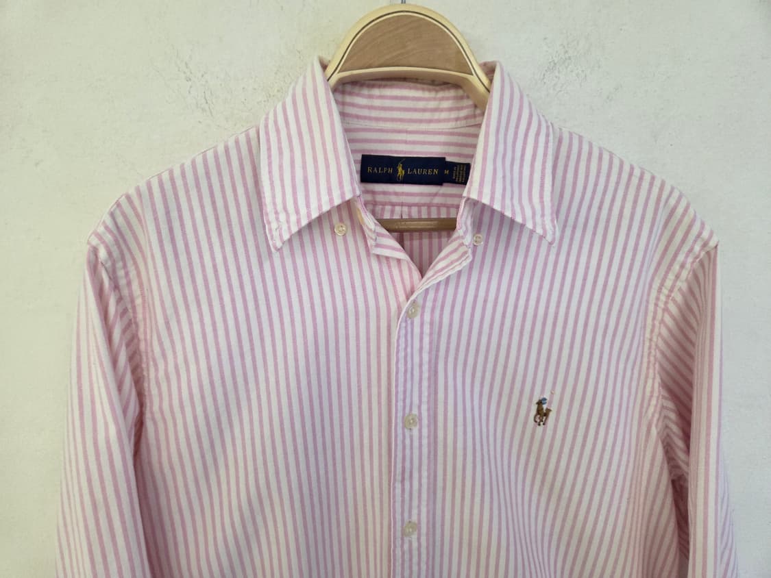 랄프로렌 핑크 스트라이프 셔츠 M 상품이미지2