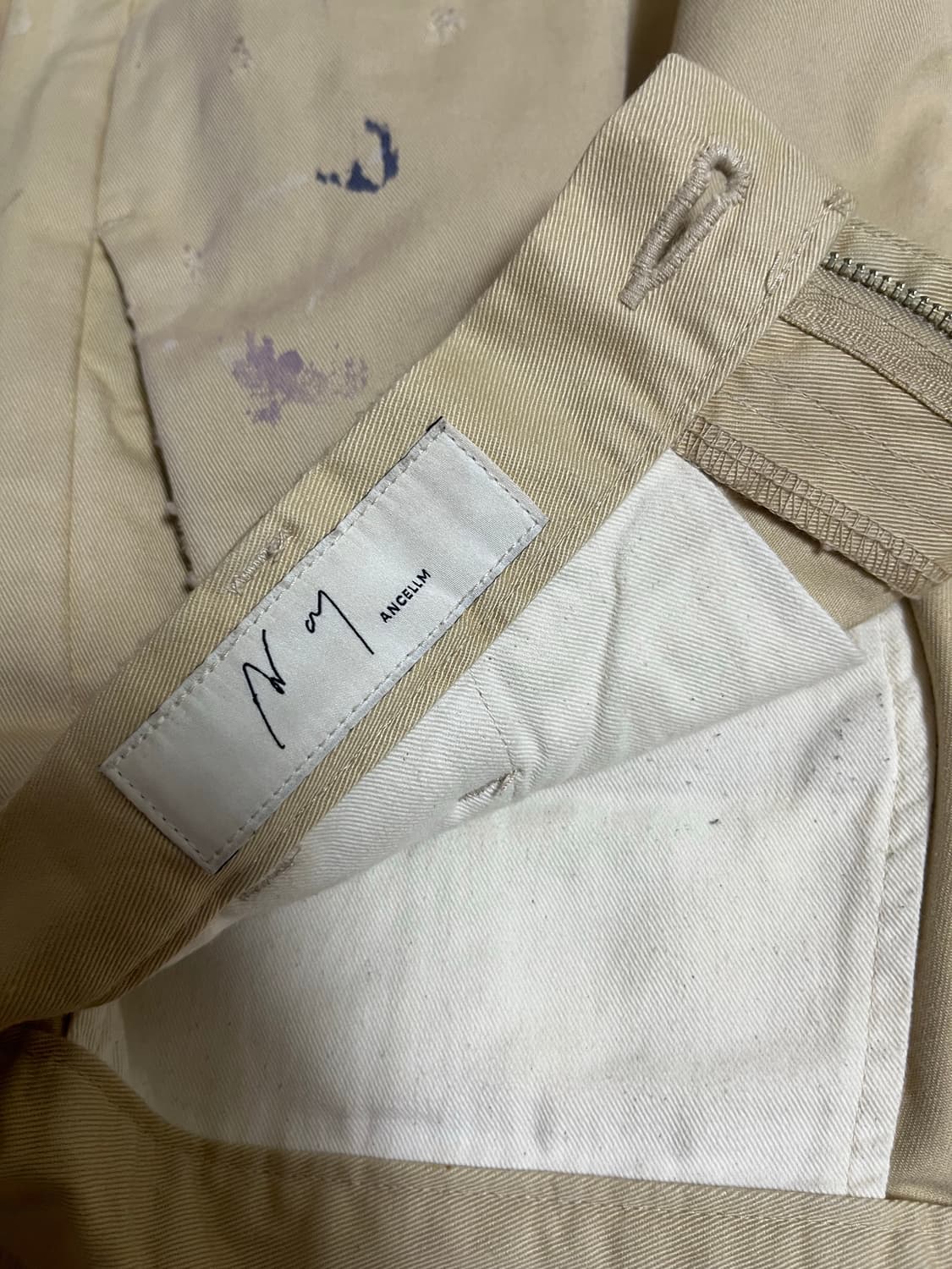 Ancellm 안셀름 패인트 치노 팬츠 상품이미지5