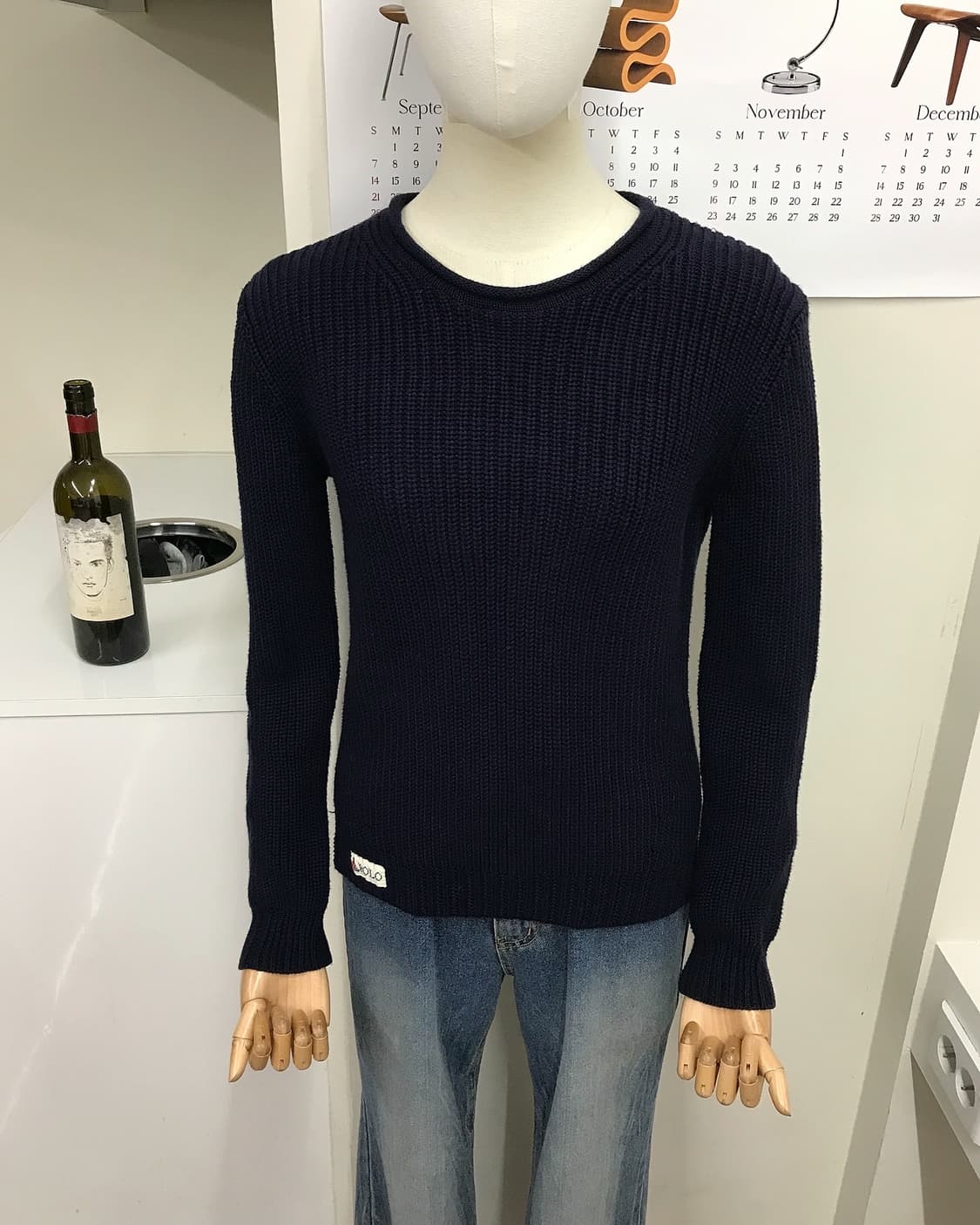 폴로 와플 니트 상품이미지7