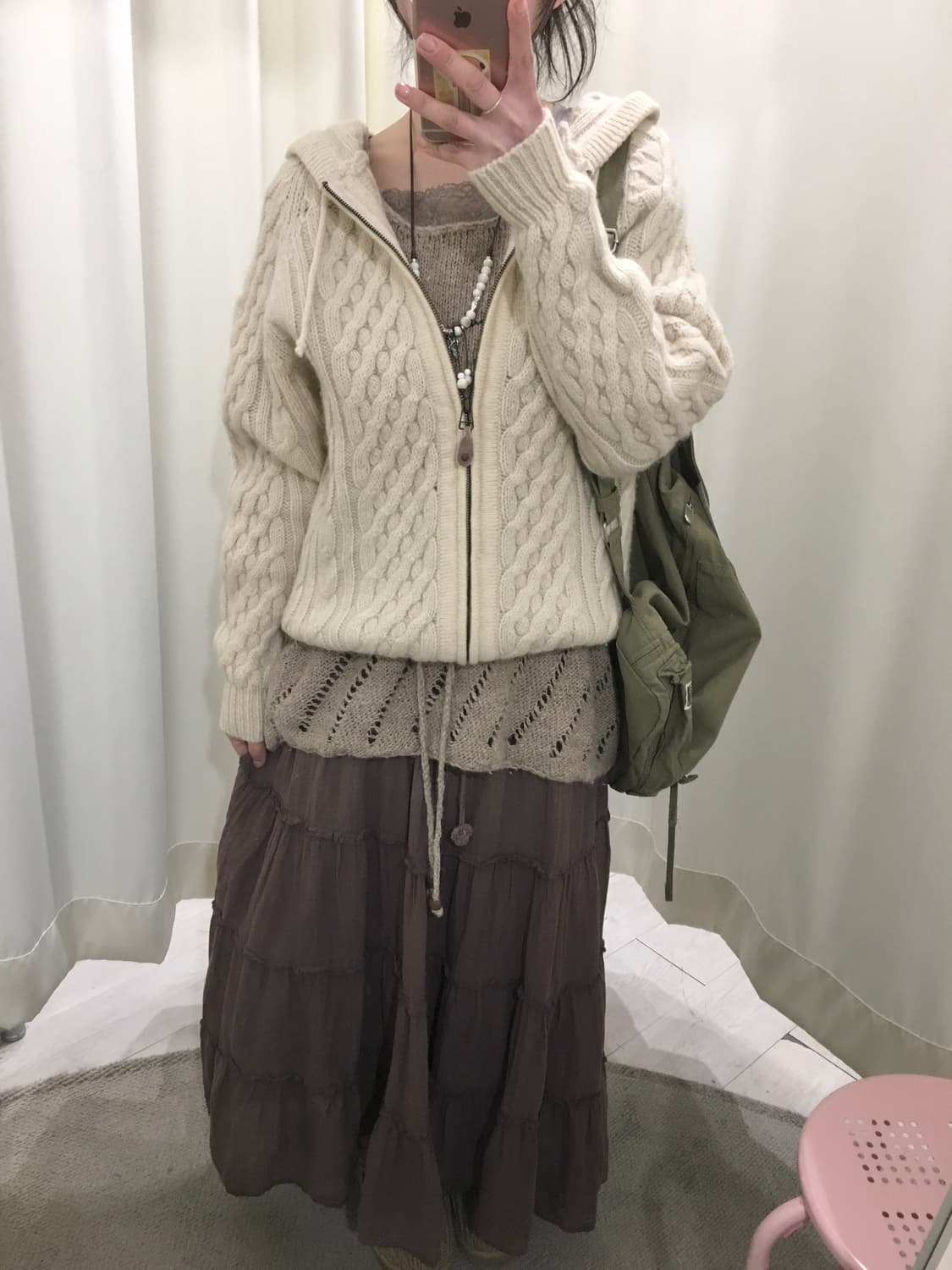 Made in nepal stripe mori vest 상품이미지6