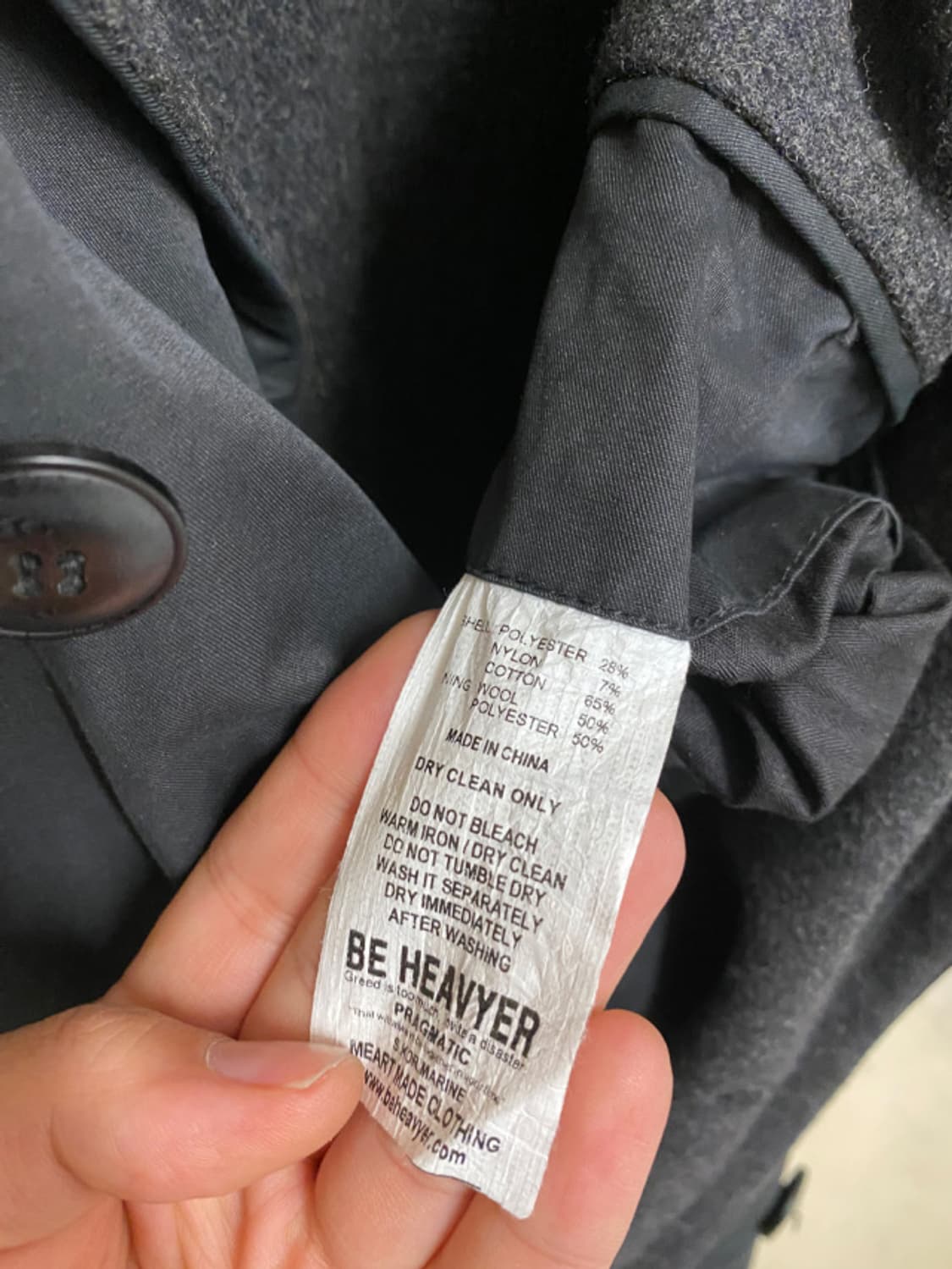 샵 세일중🌞 HEHEAVYER shawl collar coat  상품이미지7