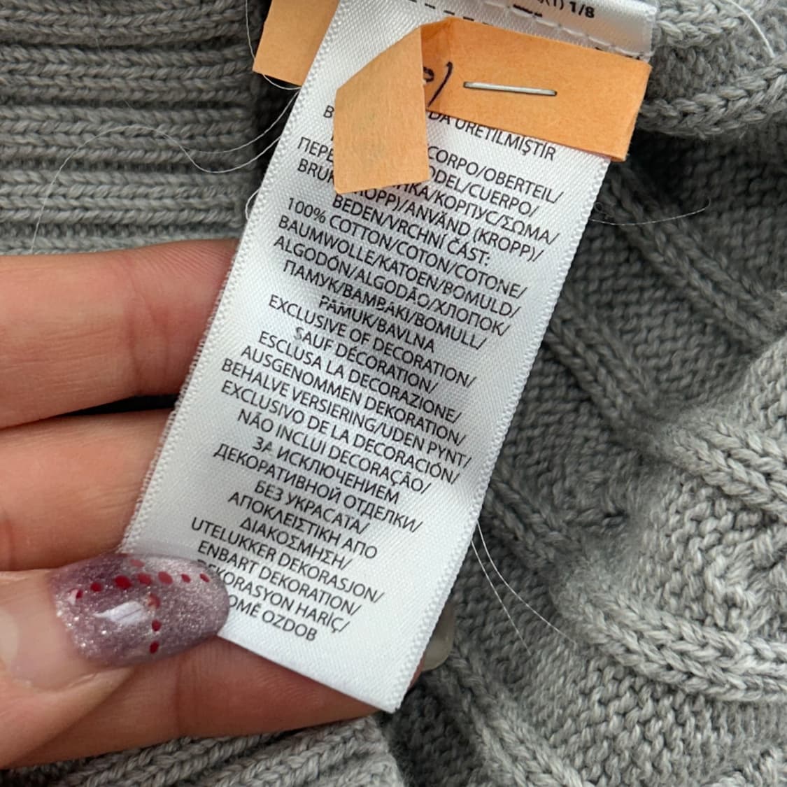 Polo 폴로 네이비포니 베이지 브이넥 케이블 니트 상품이미지6