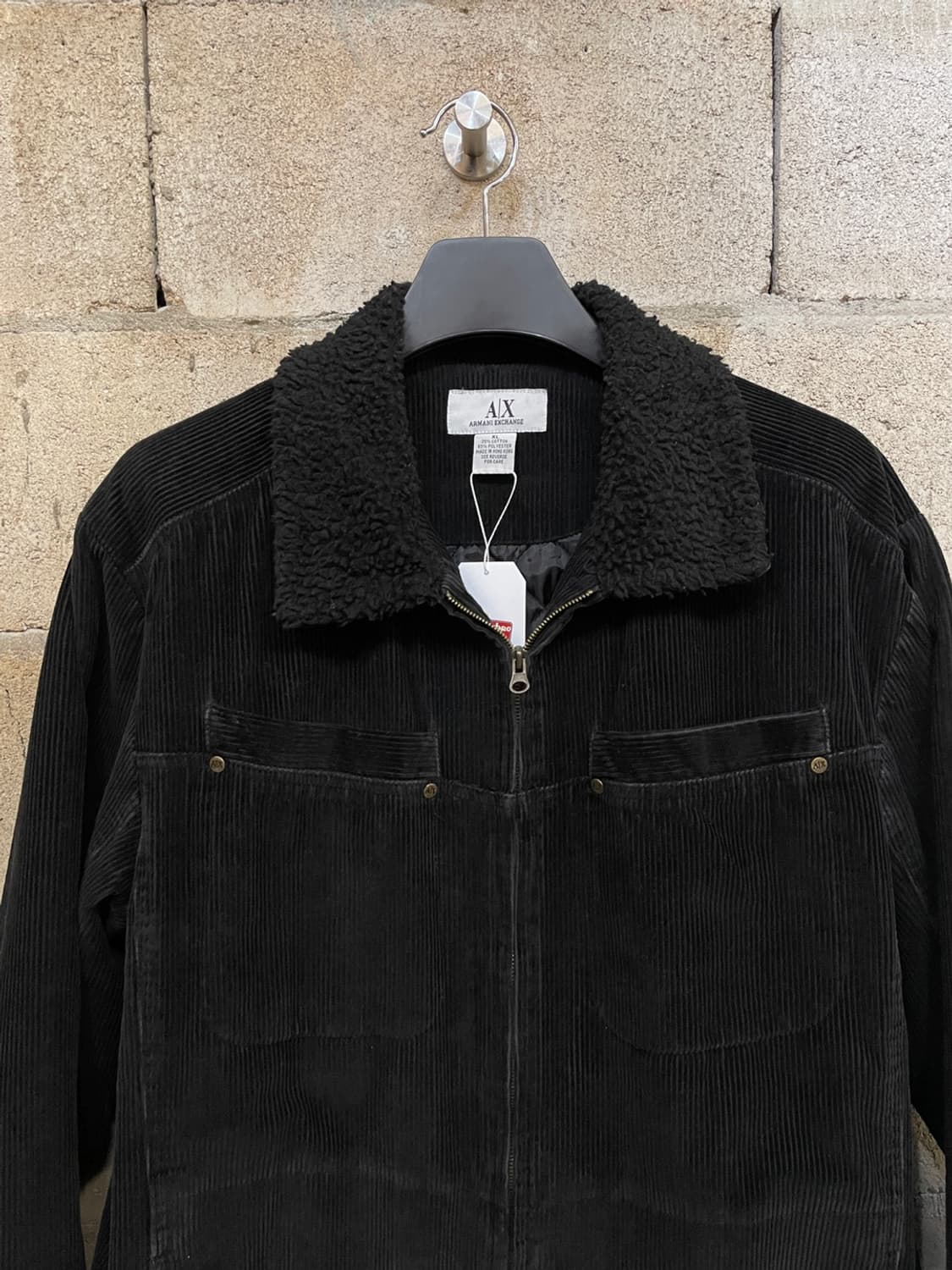 아르마니 익스체인지 골덴 쉐르파 카라 자켓 상품이미지3