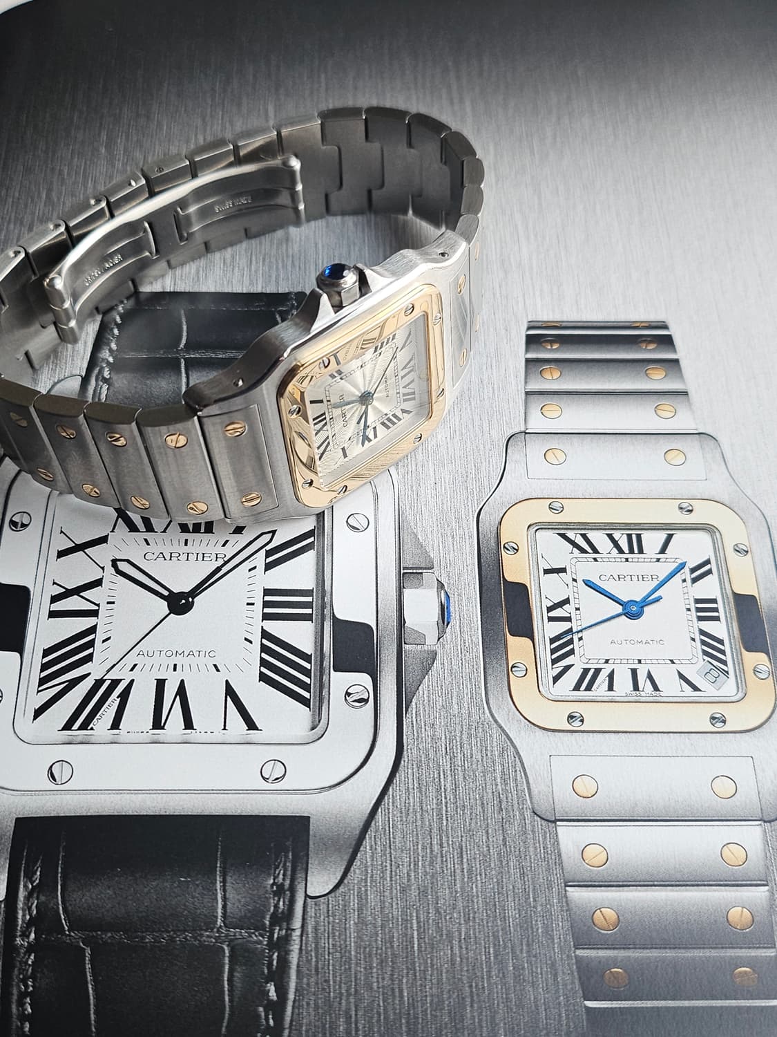 까르띠에 산토스 갈베 라지 콤비 오토매틱 상품이미지6