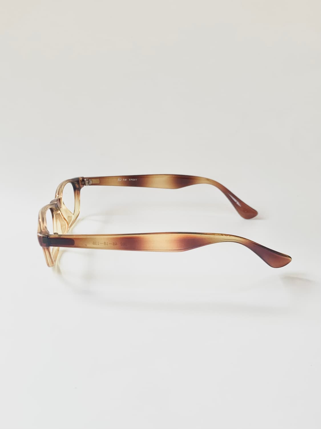 [픽키-615] 투톤 브라운 스퀘어 뿔테 안경 데드스탁 빈티지 상품이미지5