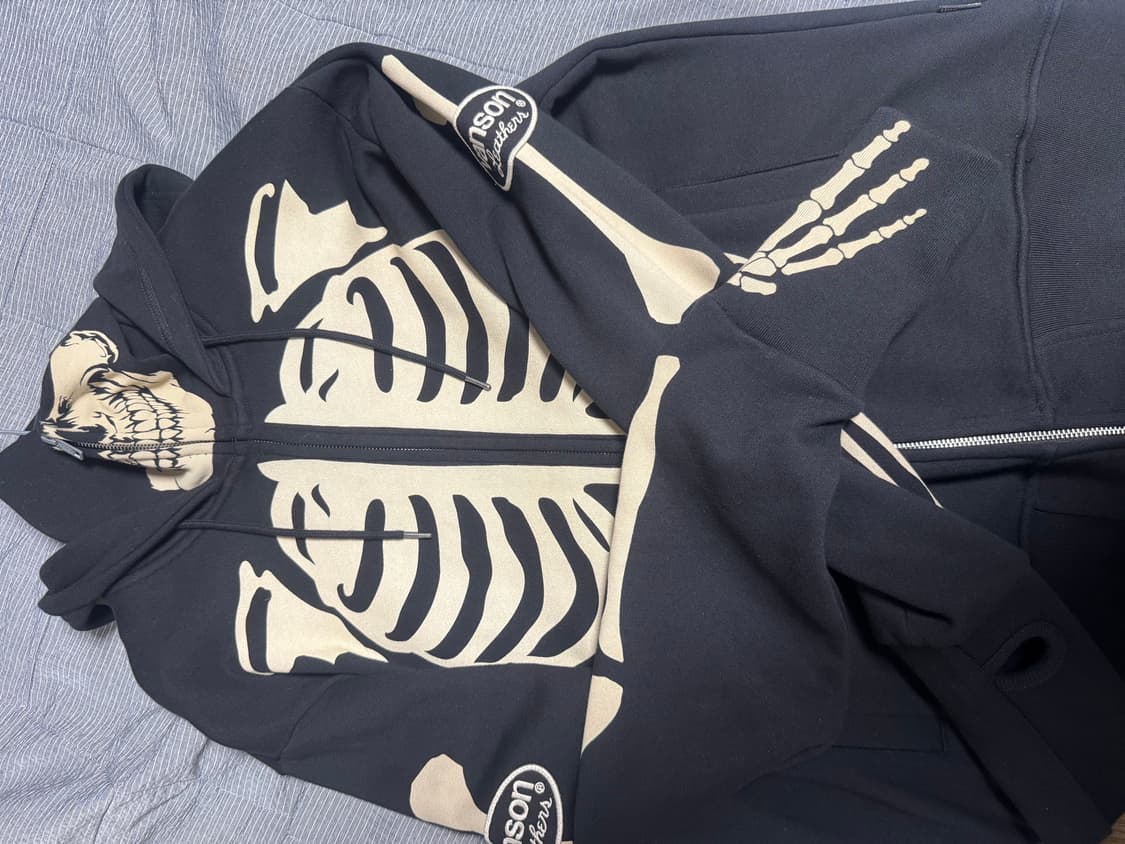 밴슨후드집업/ALL SKULL HOOD JACKET NVSZ-2 상품이미지1