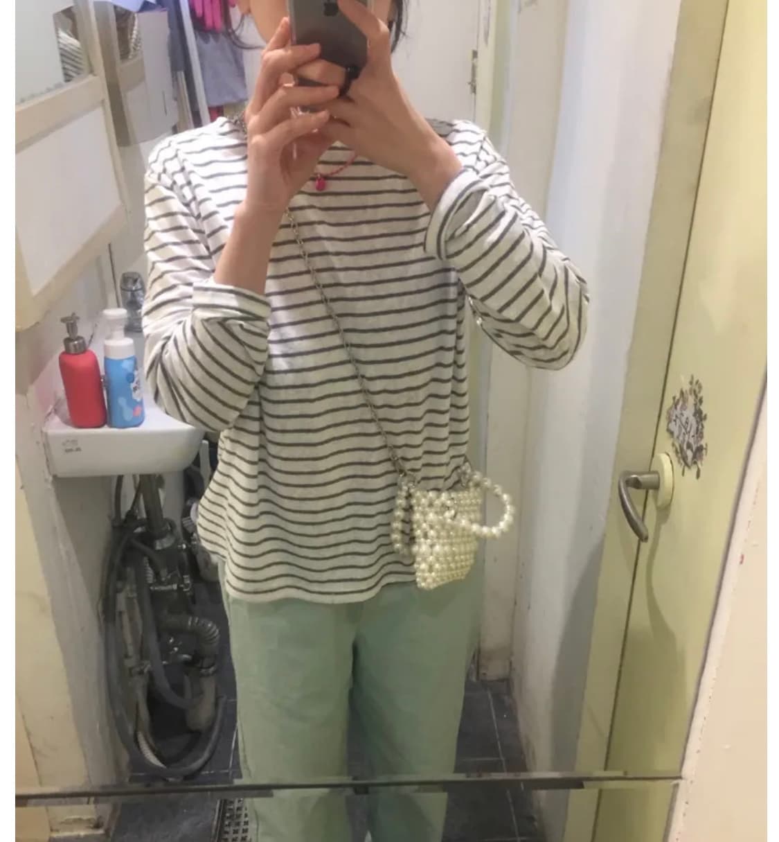 하우유 비즈 미니 크로스백 상품이미지2