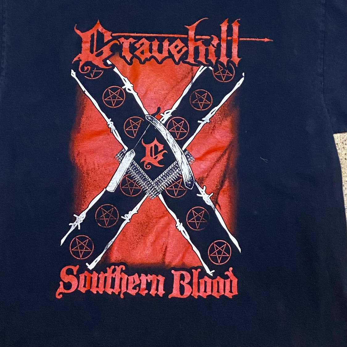 미국 빈티지 메탈 크러우힐 CRAUE Hill 굿즈 반팔티 락티셔츠 상품이미지4