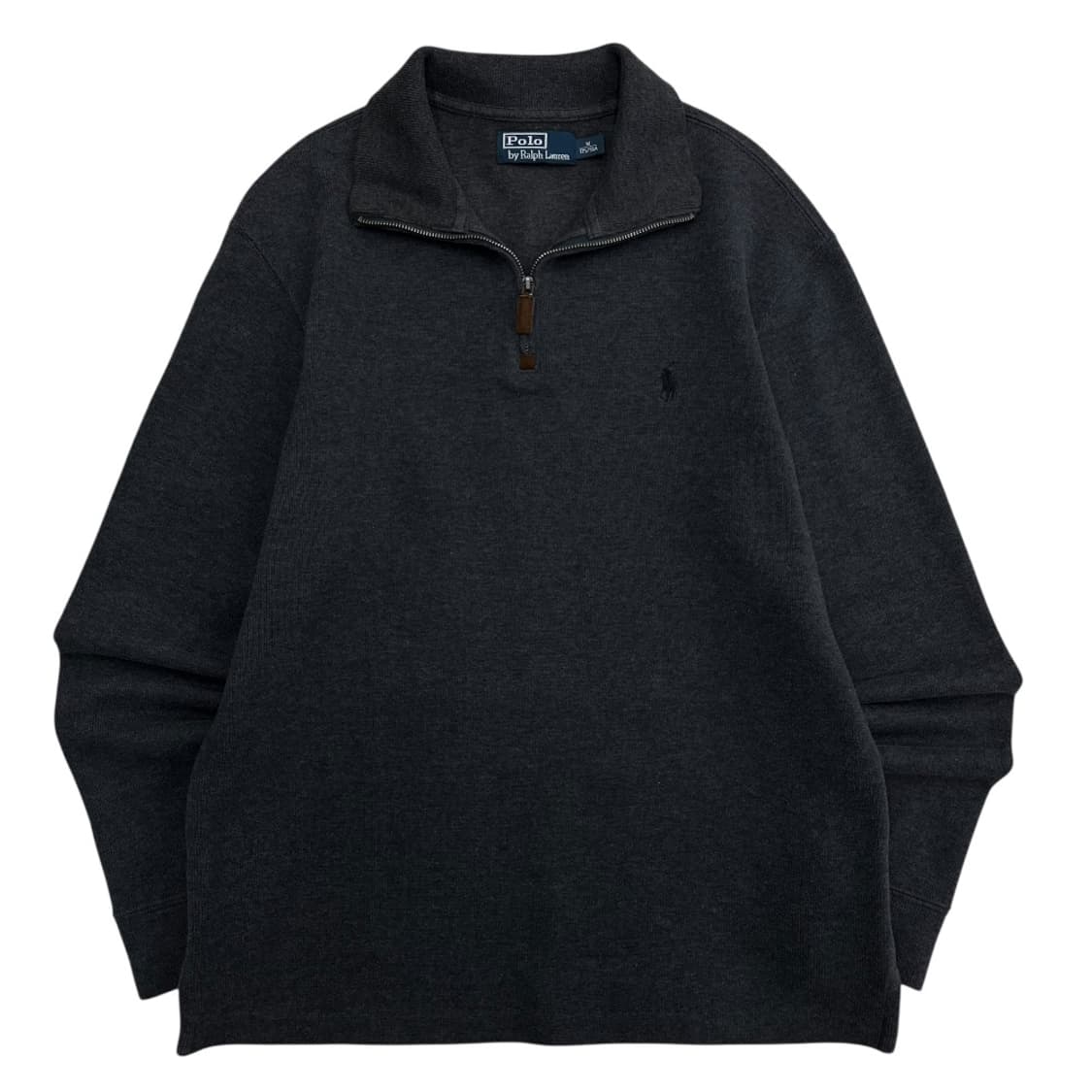 폴로 랄프로렌 블랙포니 차콜 반집업 M 상품이미지2