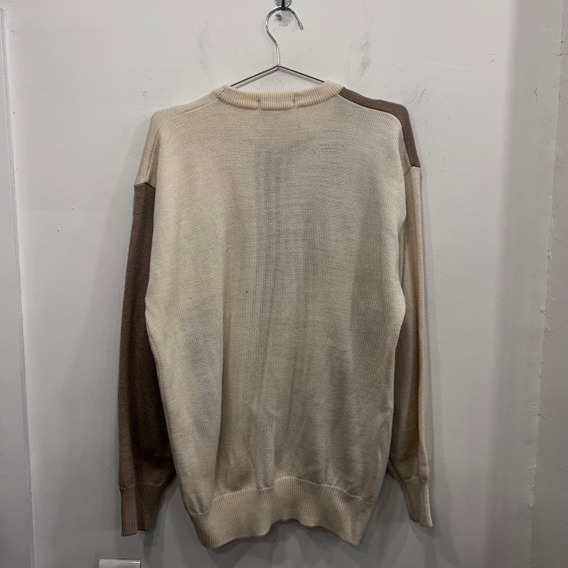 Luno Core 빈티지 패턴 로고 오버핏 니트 상품이미지5