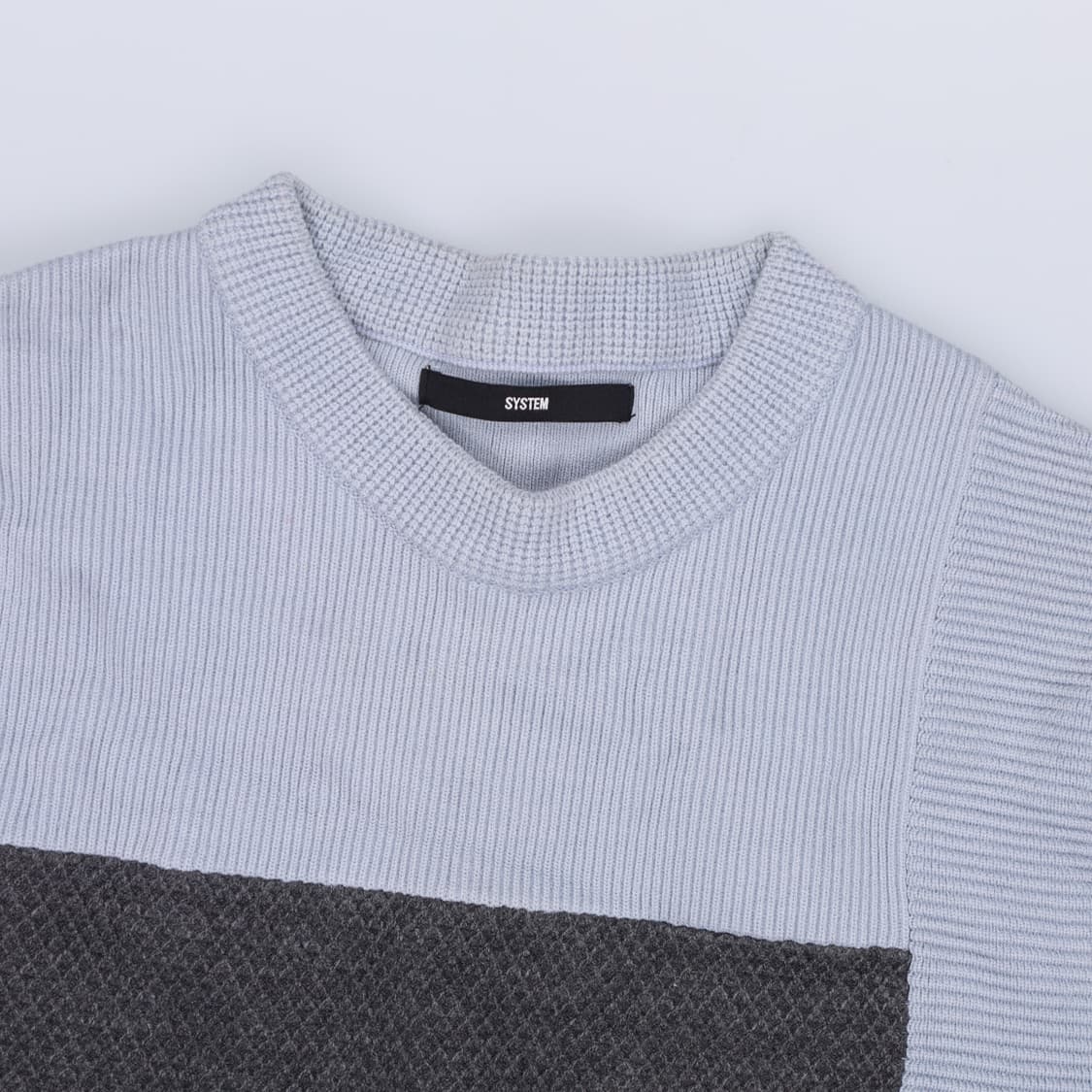 95 한섬시스템 배색 니트 0330H1 상품이미지3