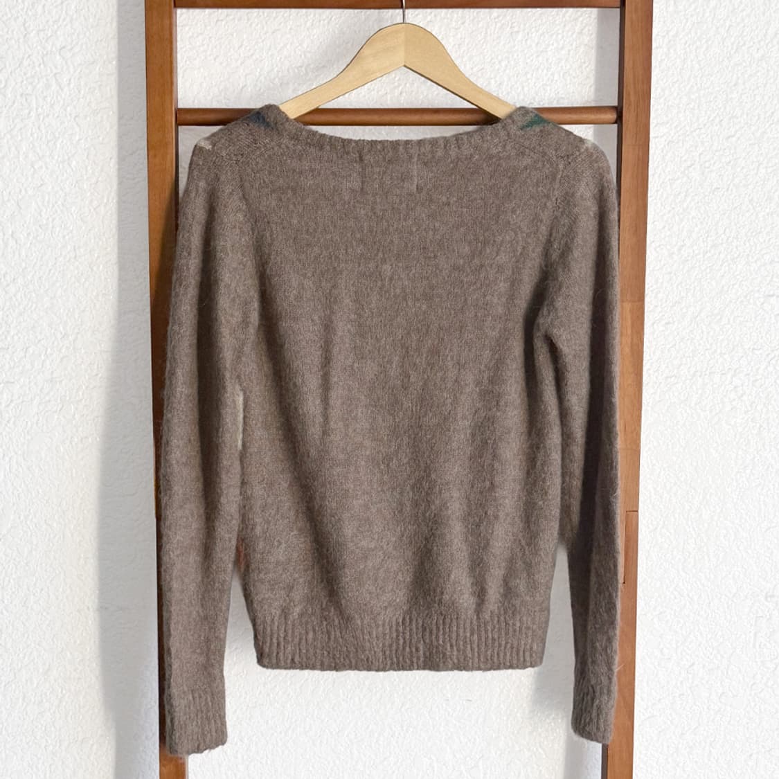 모헤어 우드랜드 아가일 니트 상품이미지6