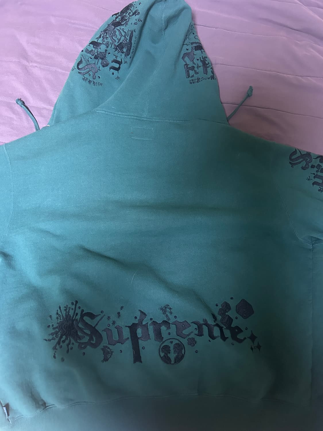 슈프림 아오이 집업 후드 스웨트셔츠 틸 - 24SS 상품이미지3