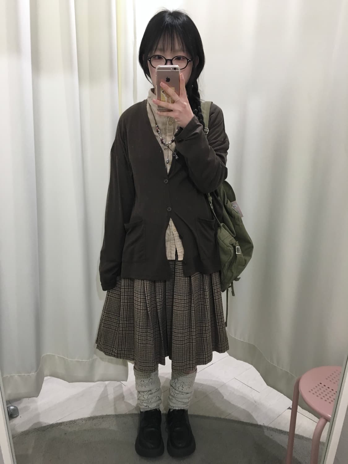 NEW YORKER check skirt 상품이미지1