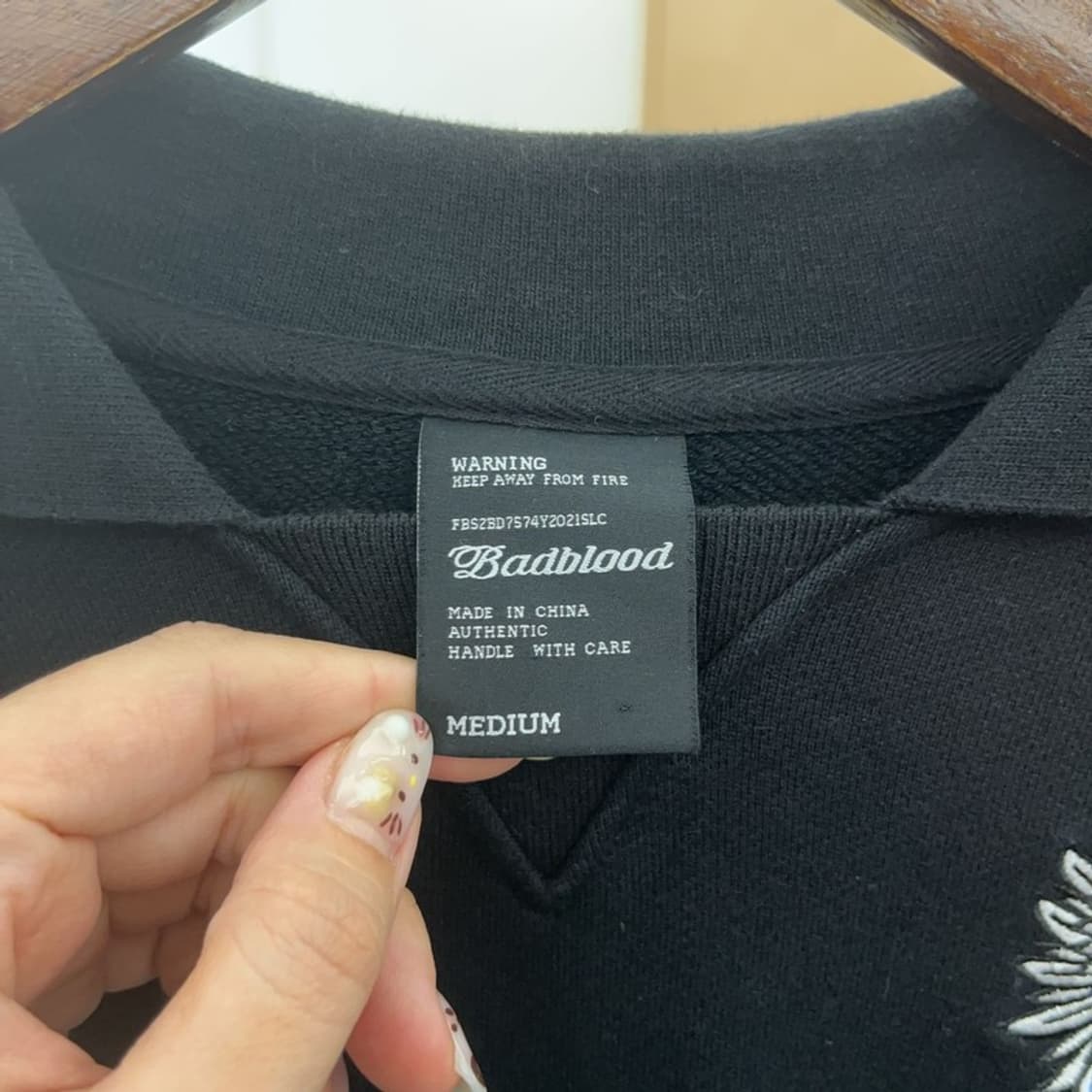 배드블러드 싸커 캠프 패널 블록코어 오버핏 맨투맨 105 C06258 상품이미지4