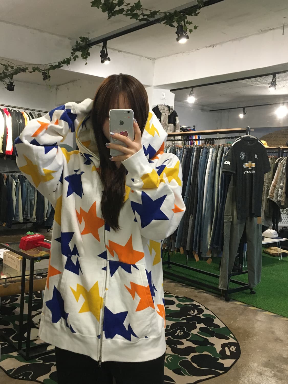 베이프 스타 후드집업 XL(유일매물) 상품이미지6