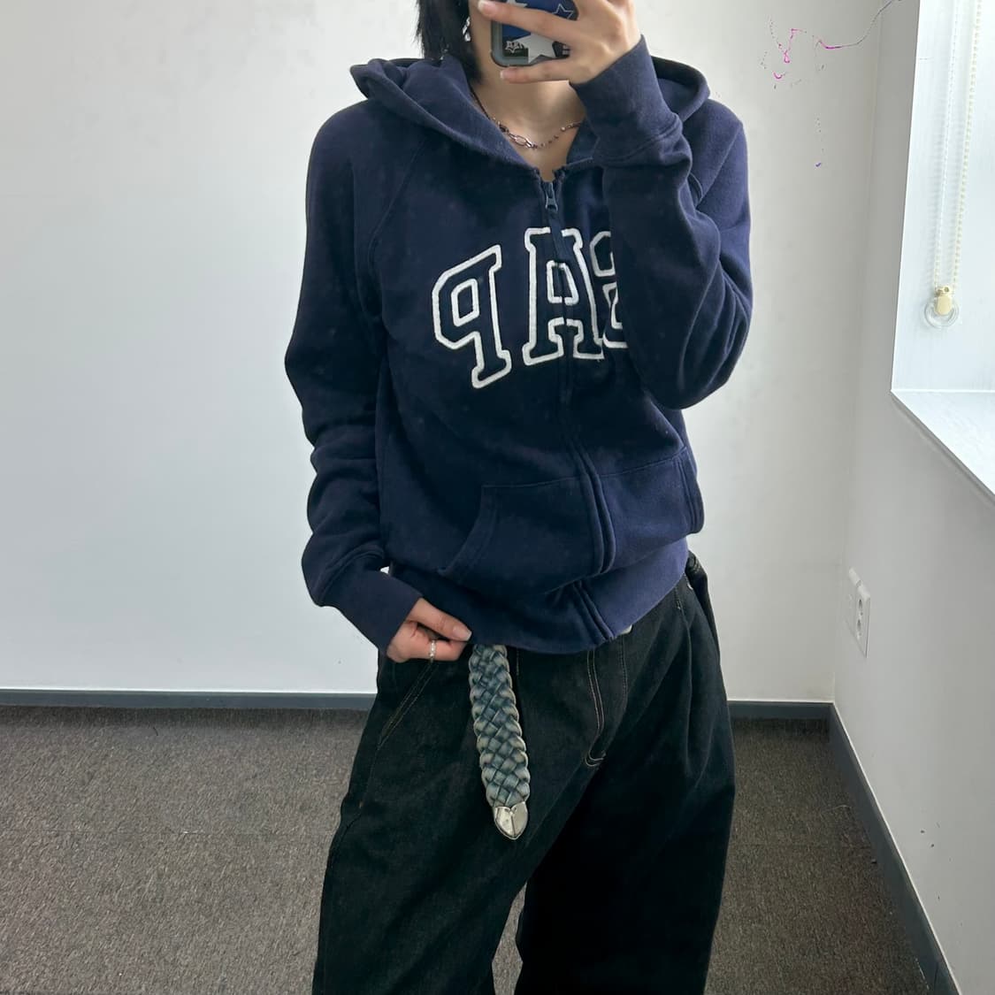 Gap 갭 네이비 후드집업 상품이미지2