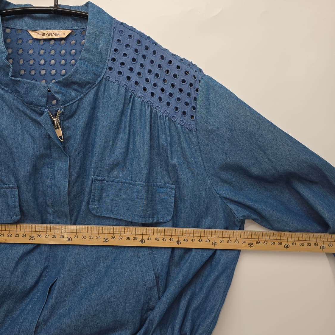 ME-SENSE 데님 펀칭 긴팔 자켓 상품이미지6