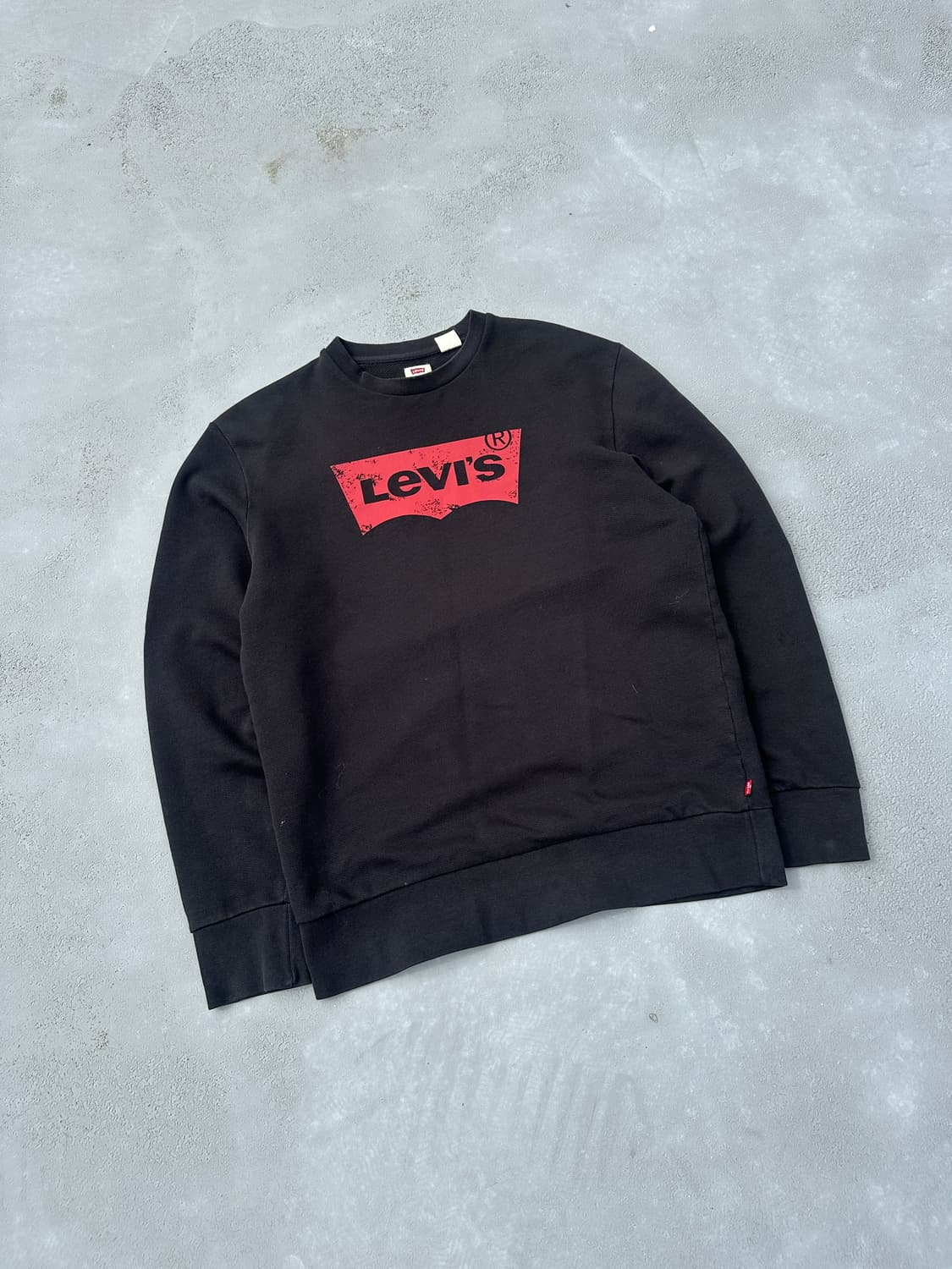 리바이스 빅로고 블랙 스웻 맨투맨 L 상품이미지1