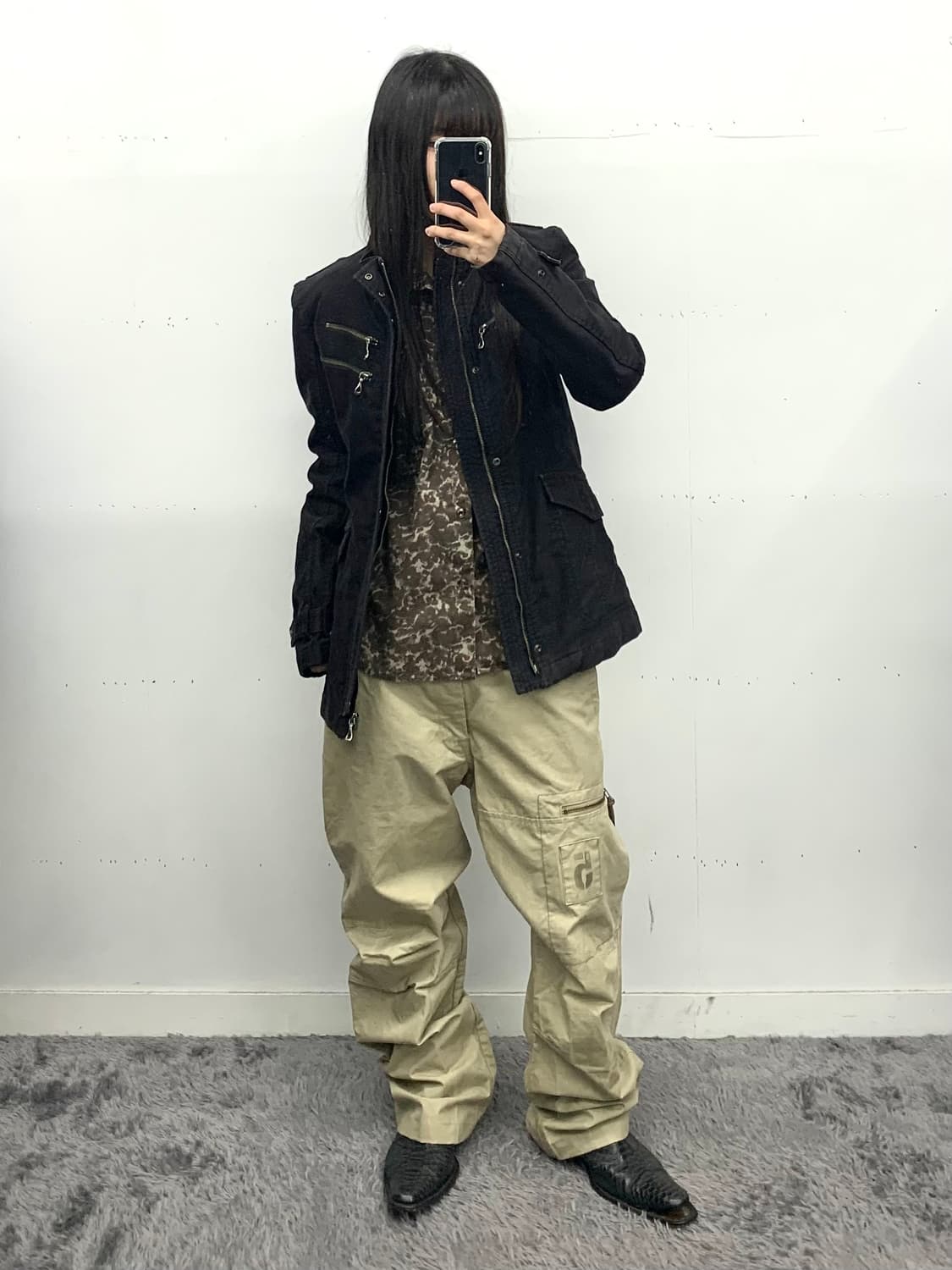 니콜클럽 바이커 하프 자켓 상품이미지2