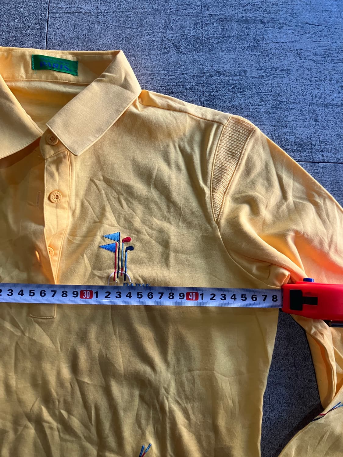 일본빈티지 Paris 올드스쿨아메카지 혁오풍 골프 카라티셔츠 상품이미지2