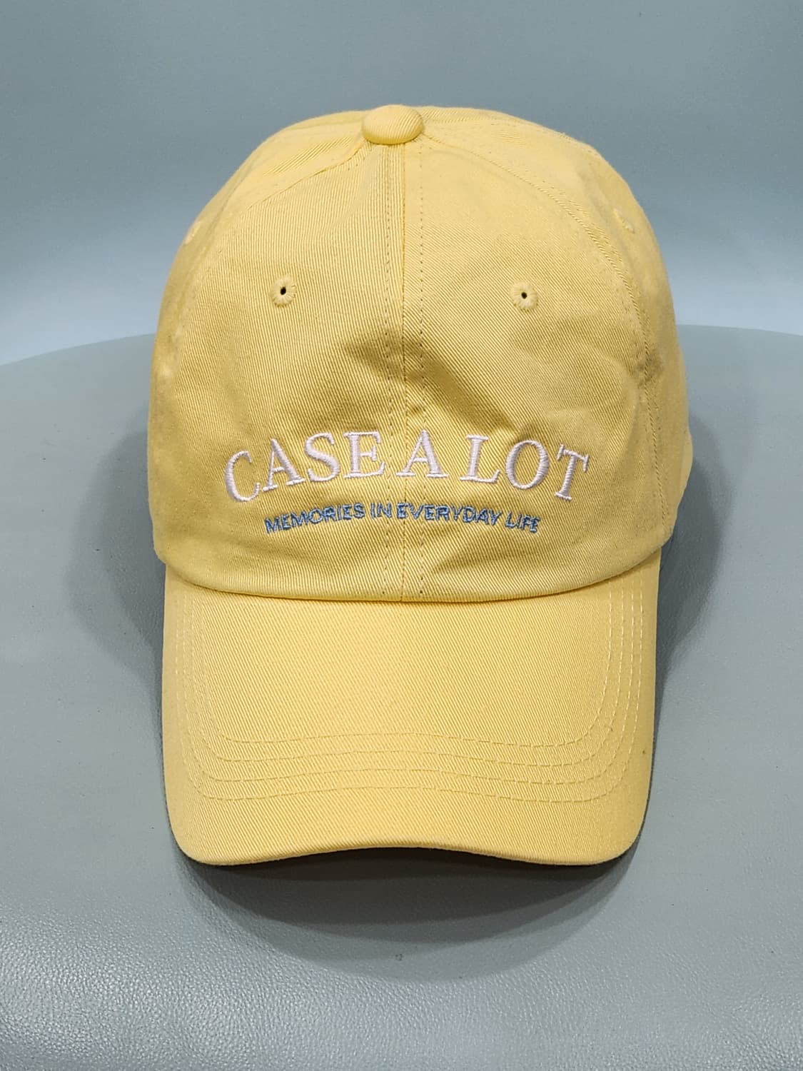 케이스얼랏 CASE A LOT 옐로우 볼캡 모자 프리사이즈 상품이미지1