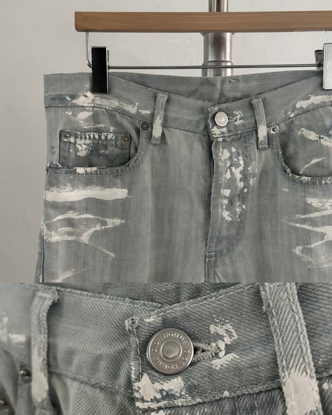 Dior 디올 옴므 09AW 페인트 스플래터 데님 팬츠 상품이미지10