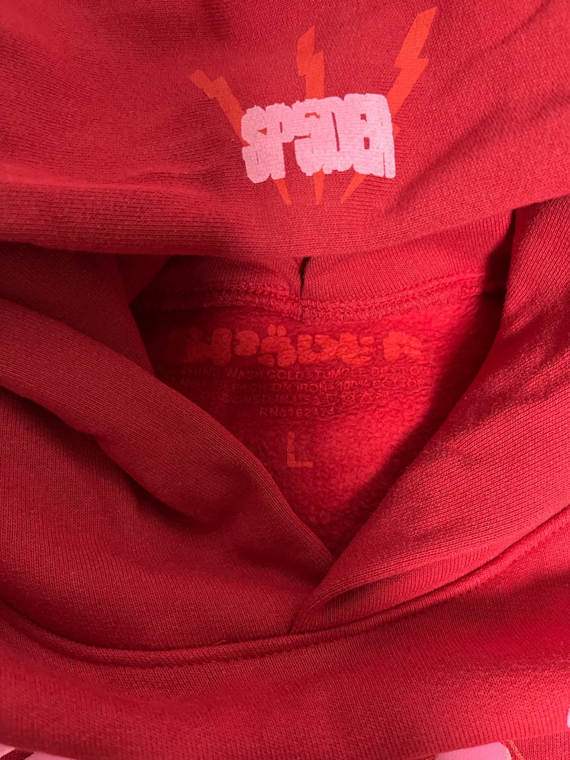 sp5der Red Hoodie  상품이미지5