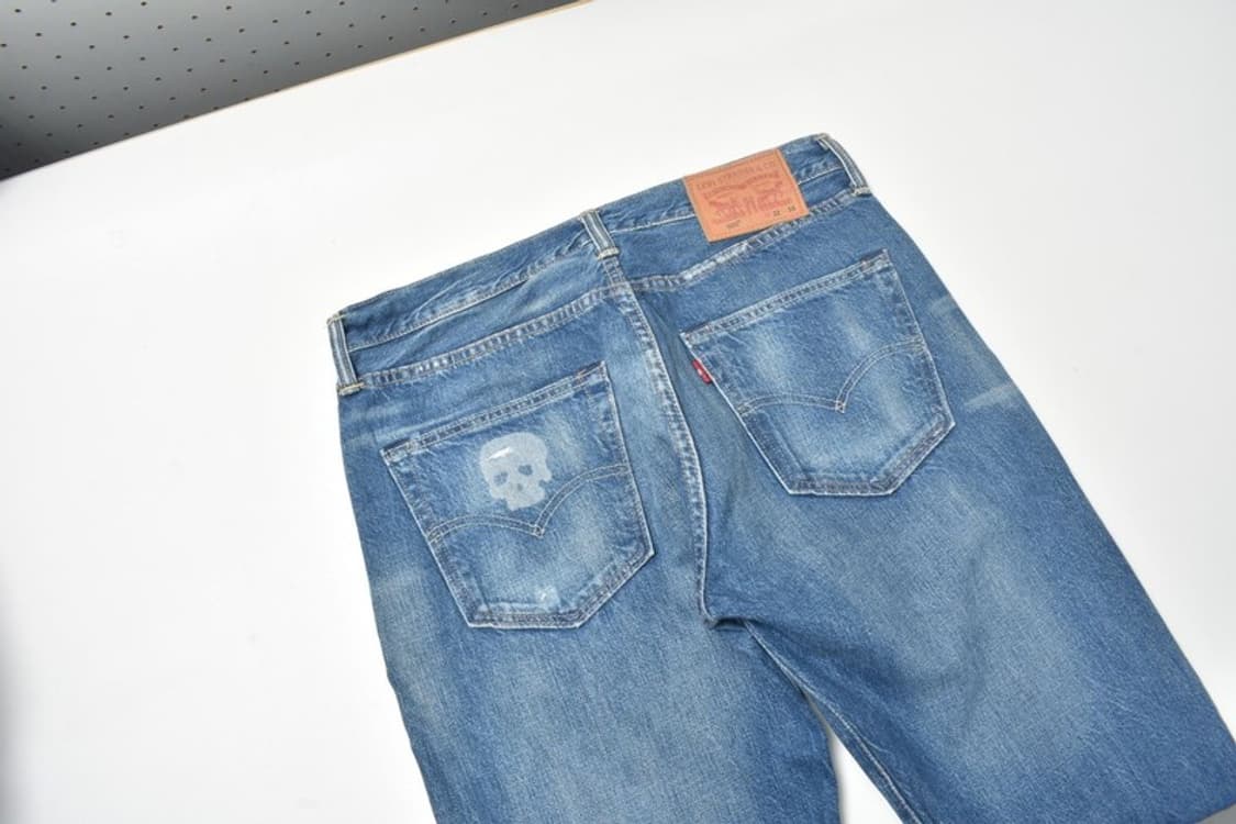00S 리바이스 501 스컬 청바지 데님팬츠 32 상품이미지6
