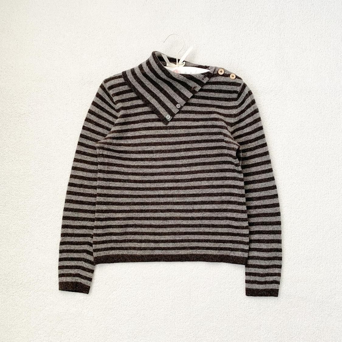 초코브라운 스트라이프 모리 롱슬리브 상품이미지1