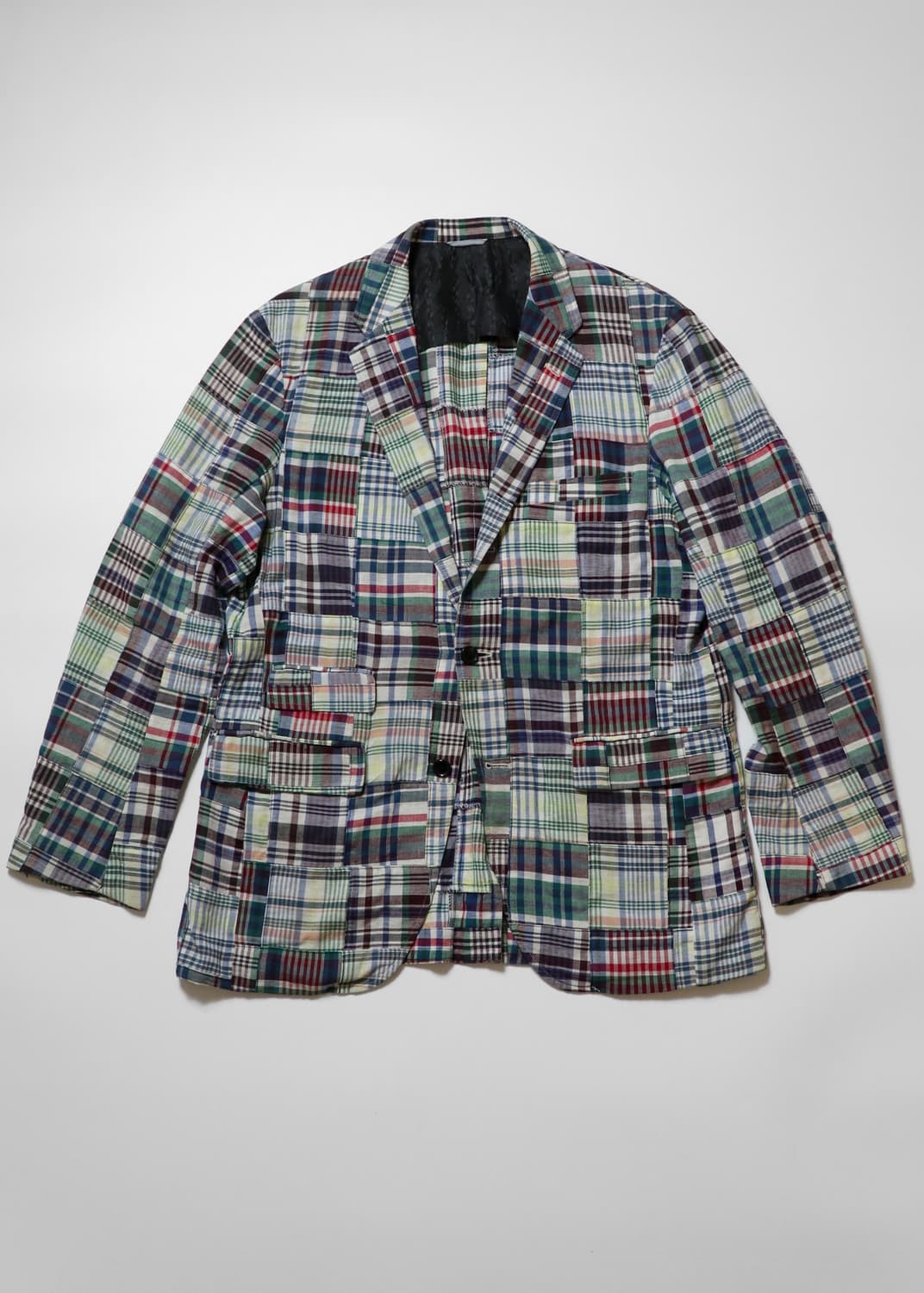 KENNETH FIELD Patchwork Madras Jacket 상품이미지1